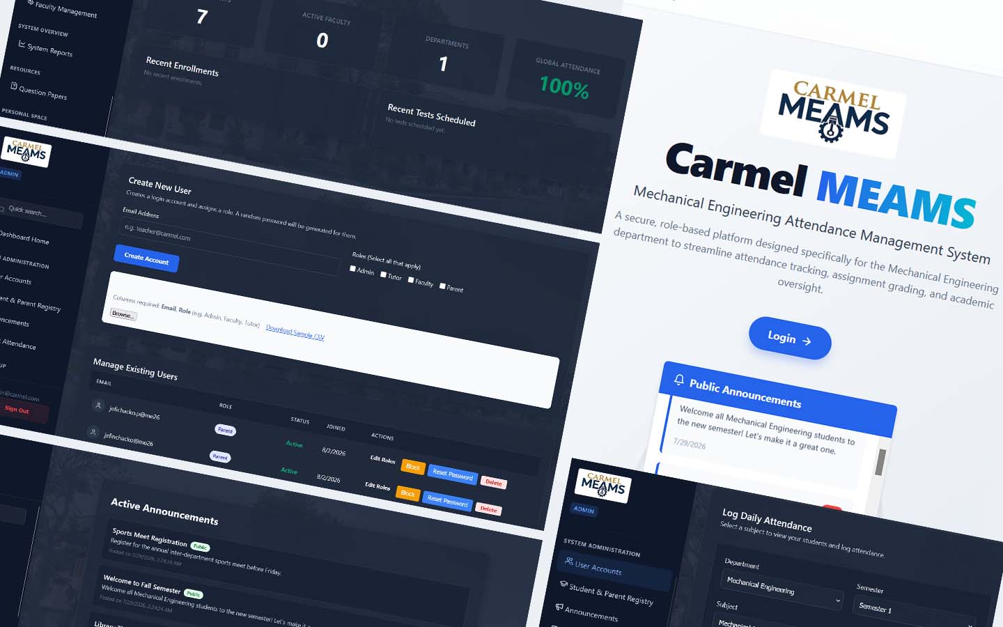 Carmel MEAMS - Web App · EdTech